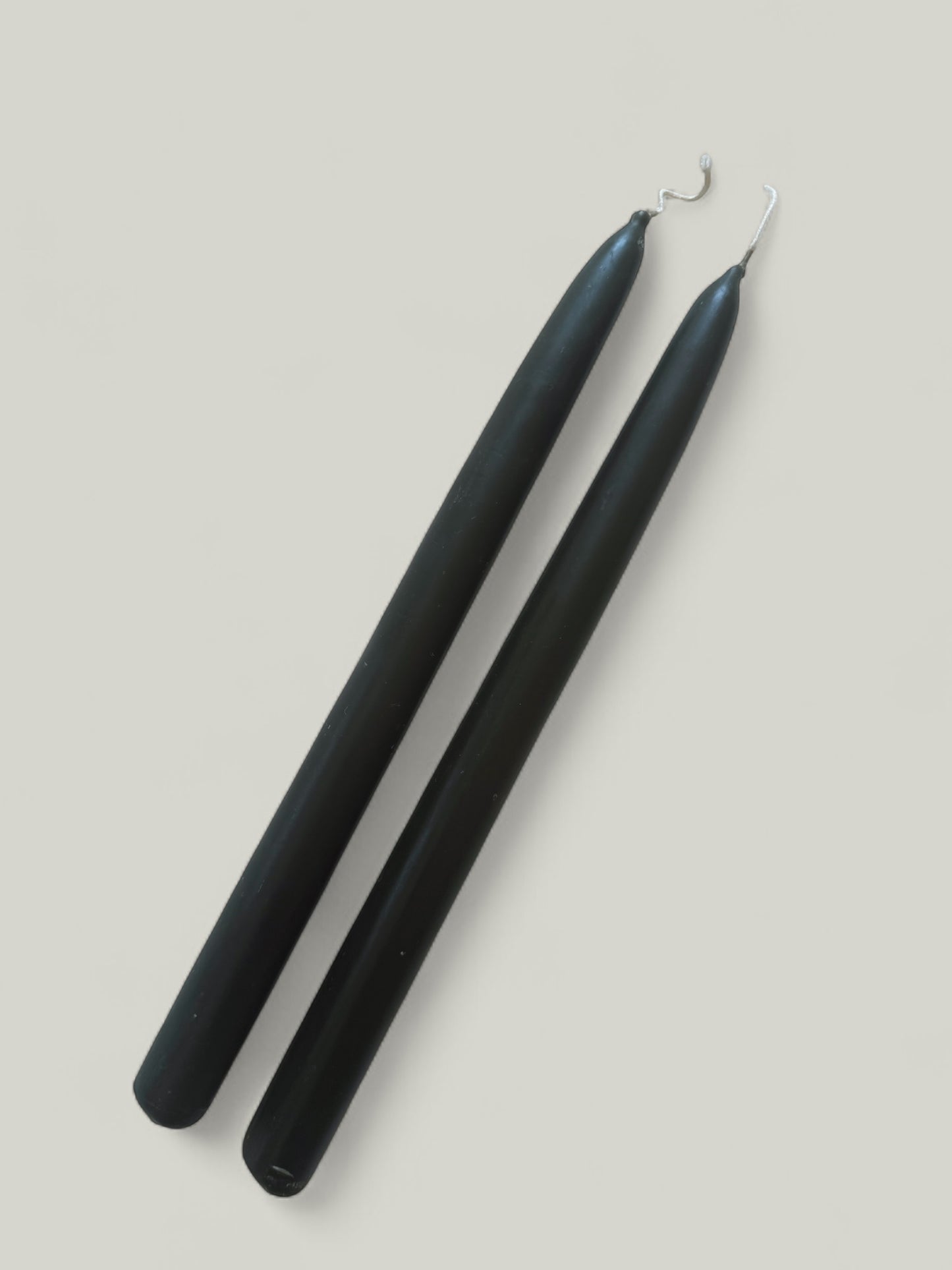 Black Beeswax Tapers