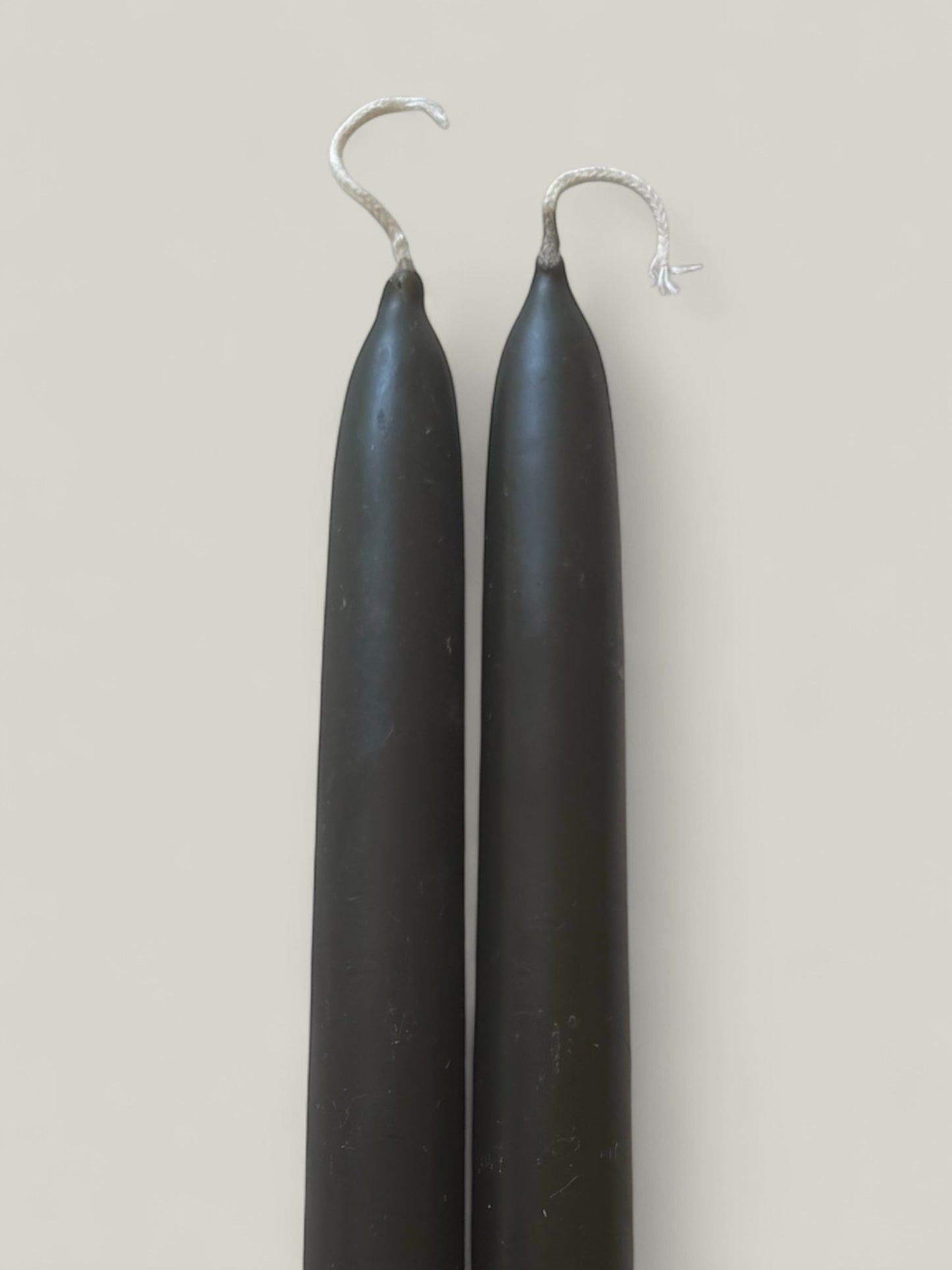 Black Beeswax Tapers