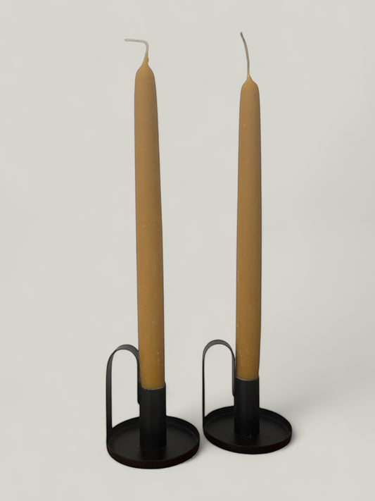 Natural Beeswax Tapers