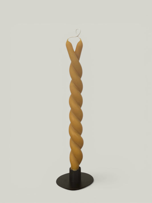 Twisted Beeswax Tapers
