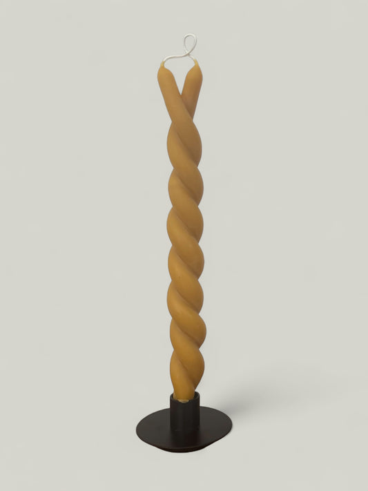 Twisted Beeswax Tapers